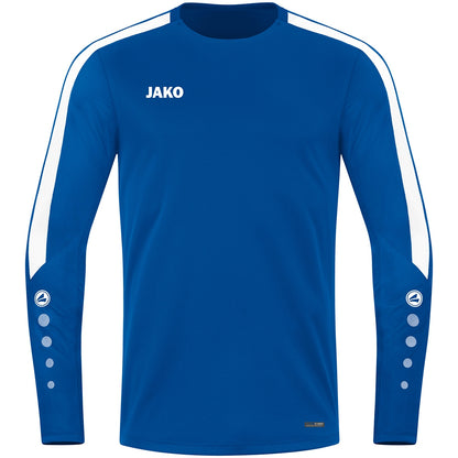 JAKO Sweat Power – Blau (400) (vorne)