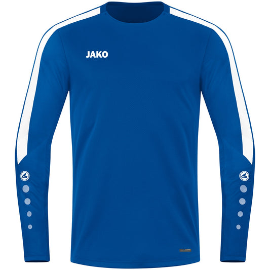 JAKO Sweat Power – Blau (400) (vorne)