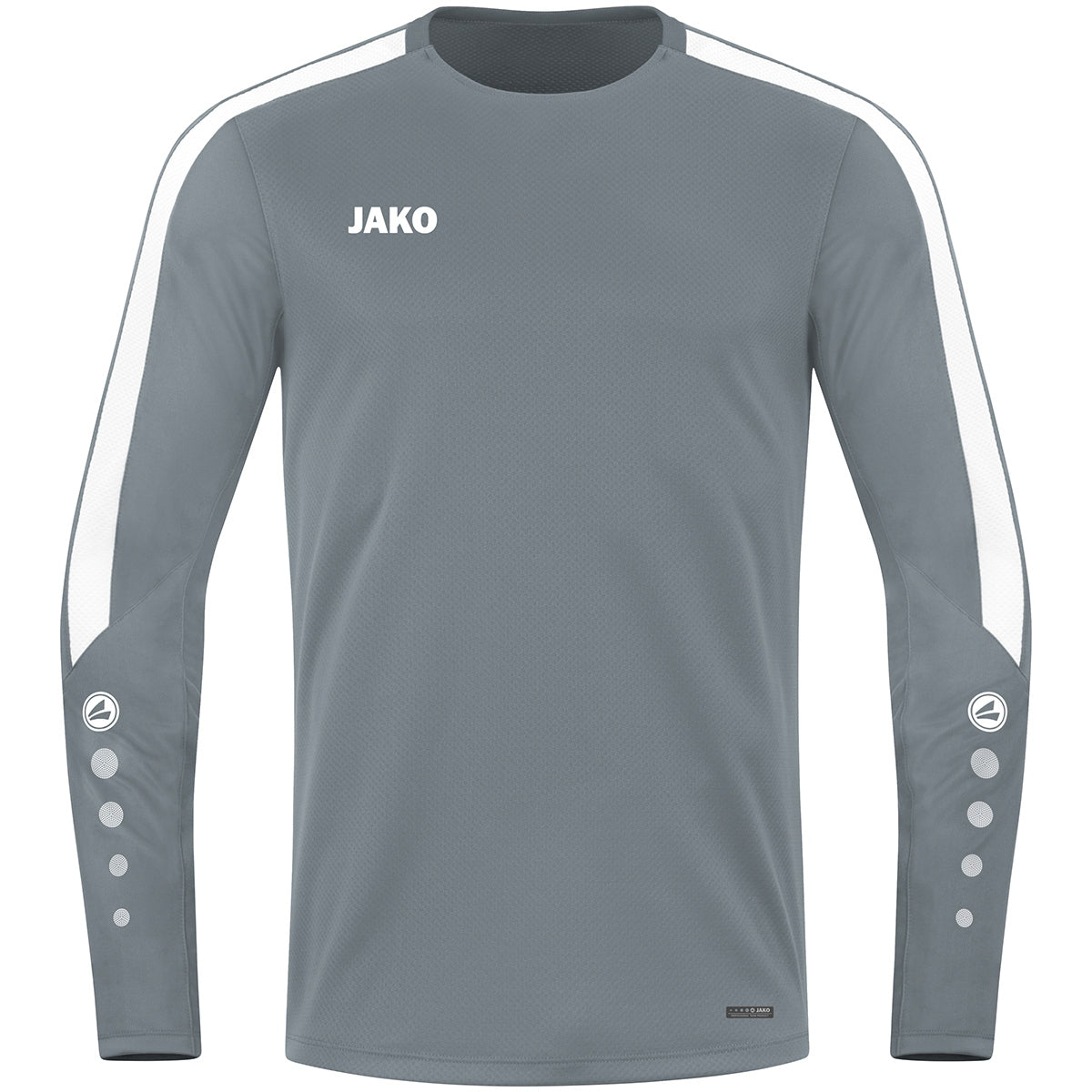 JAKO Sweat Power – Grau (vorne)