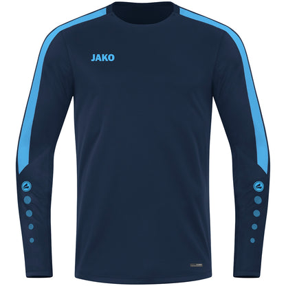 JAKO Sweat Power – Blau (910) (vorne)