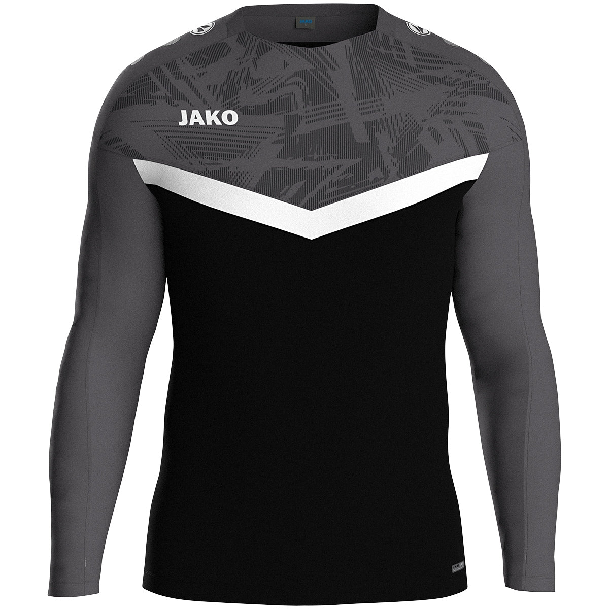 JAKO Sweat Iconic – Schwarz (801) (vorne)