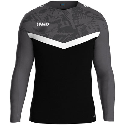 JAKO Sweat Iconic – Schwarz (801) (vorne)