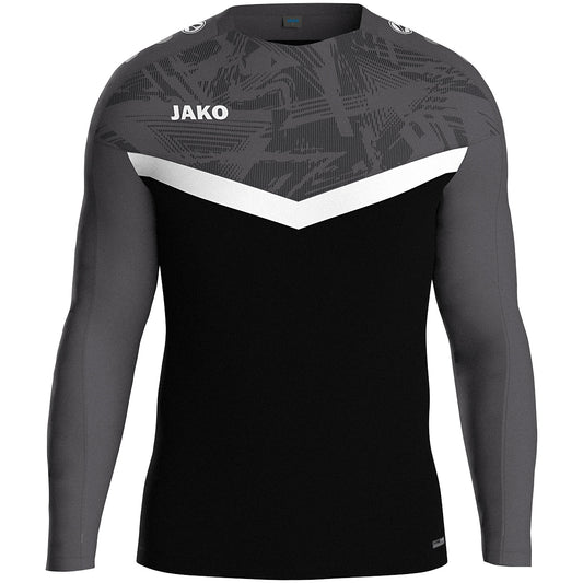 JAKO Sweat Iconic – Schwarz (801) (vorne)