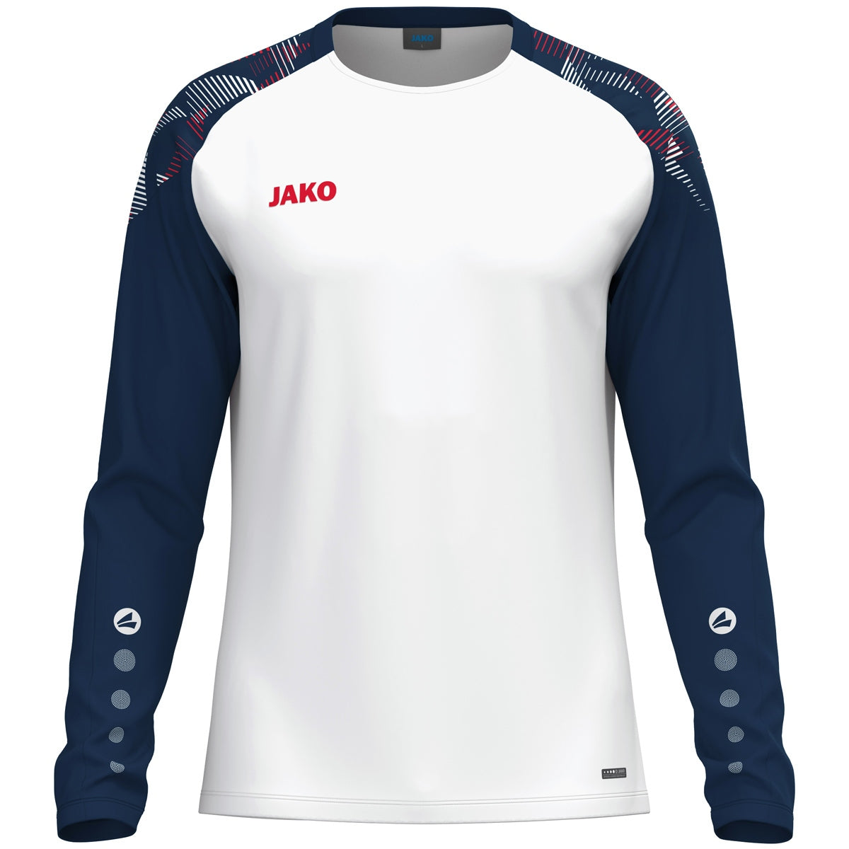 JAKO Longsleeve Sonic – Weiß (039) (vorne)