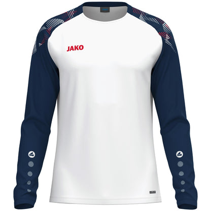 JAKO Longsleeve Sonic – Weiß (039) (vorne)