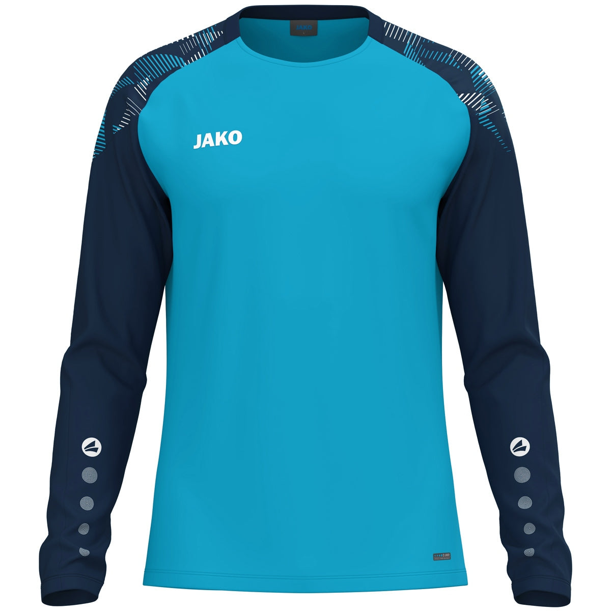JAKO Longsleeve Sonic – Blau (276) (vorne)