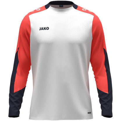 JAKO Longsleeve Dynamic – Weiß (vorne)