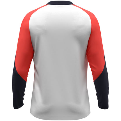 JAKO Longsleeve Dynamic – Weiß (hinten)