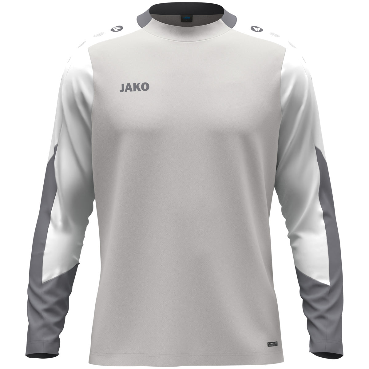 JAKO Longsleeve Dynamic – Grau (vorne)