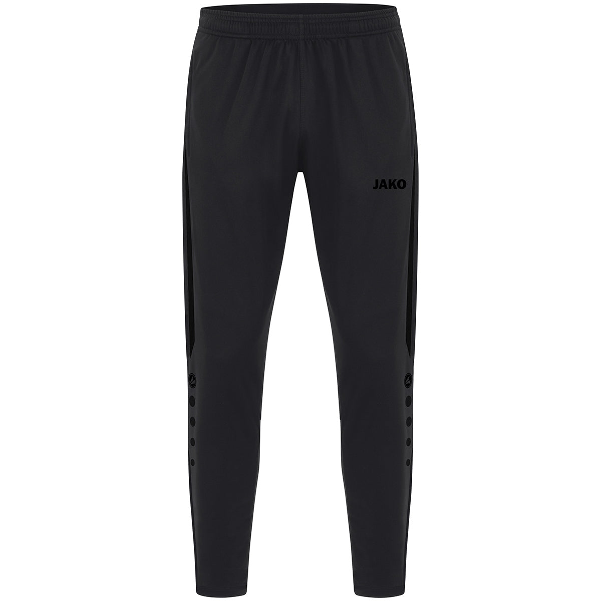 JAKO Polyesterhose Power – Schwarz (800) (vorne)