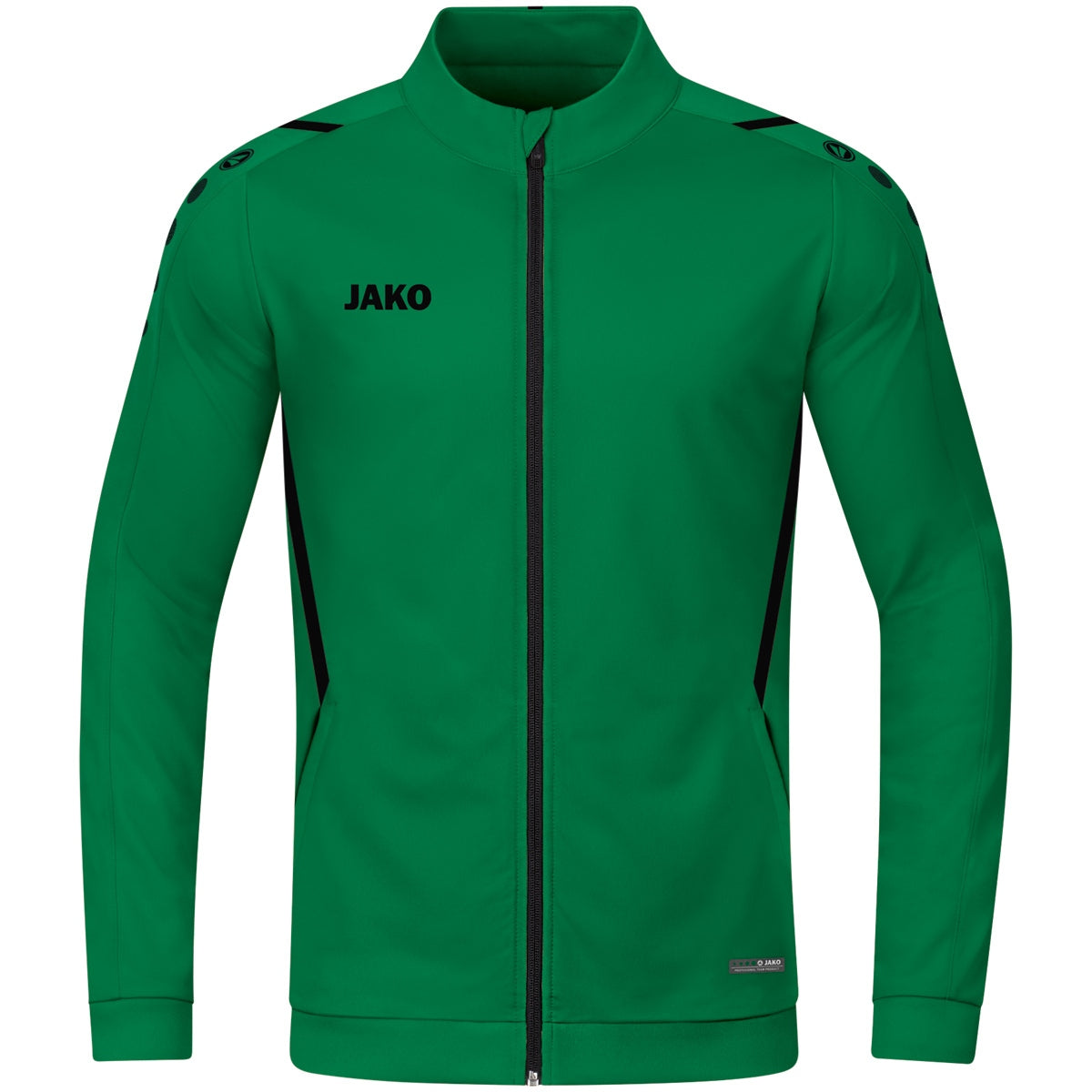 JAKO Polyesterjacke Challenge – Grün (vorne)