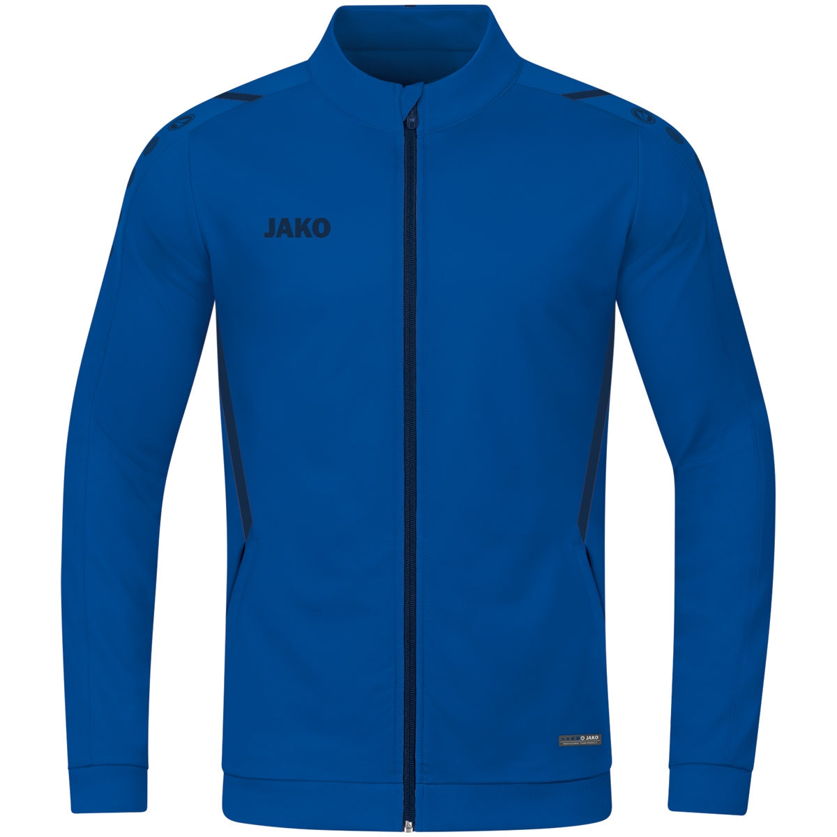 JAKO Polyesterjacke Challenge – Blau (403) (vorne)