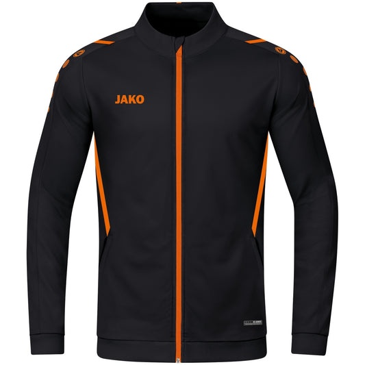 JAKO Polyesterjacke Challenge – Schwarz (807) (vorne)