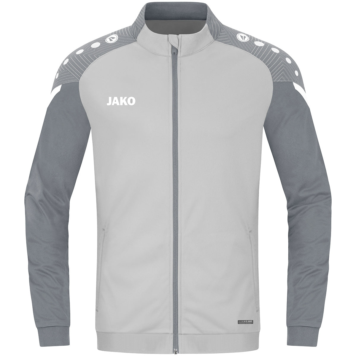 JAKO Polyesterjacke Performance – Grau (vorne)