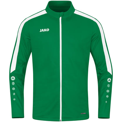 JAKO Polyesterjacke Power – Grün (vorne)