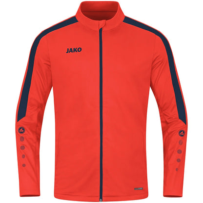 JAKO Polyesterjacke Power – Orange (vorne)