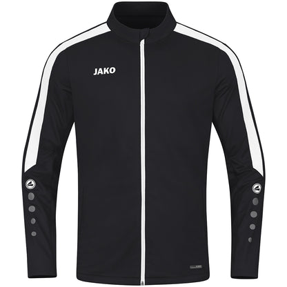 JAKO Polyesterjacke Power – Schwarz (800) (vorne)