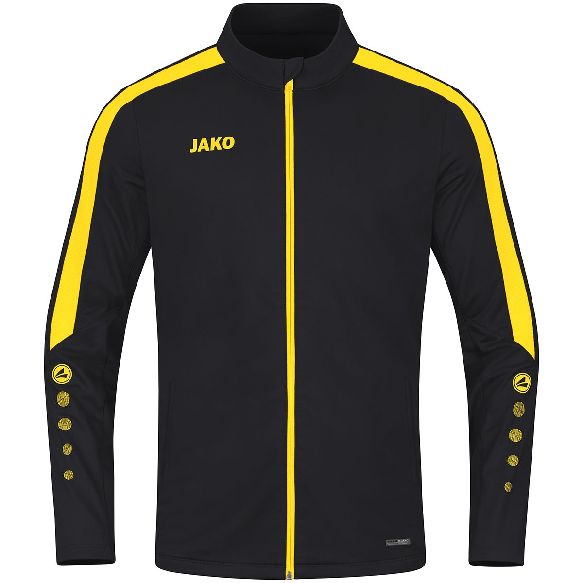 JAKO Polyesterjacke Power – Schwarz (803) (vorne)