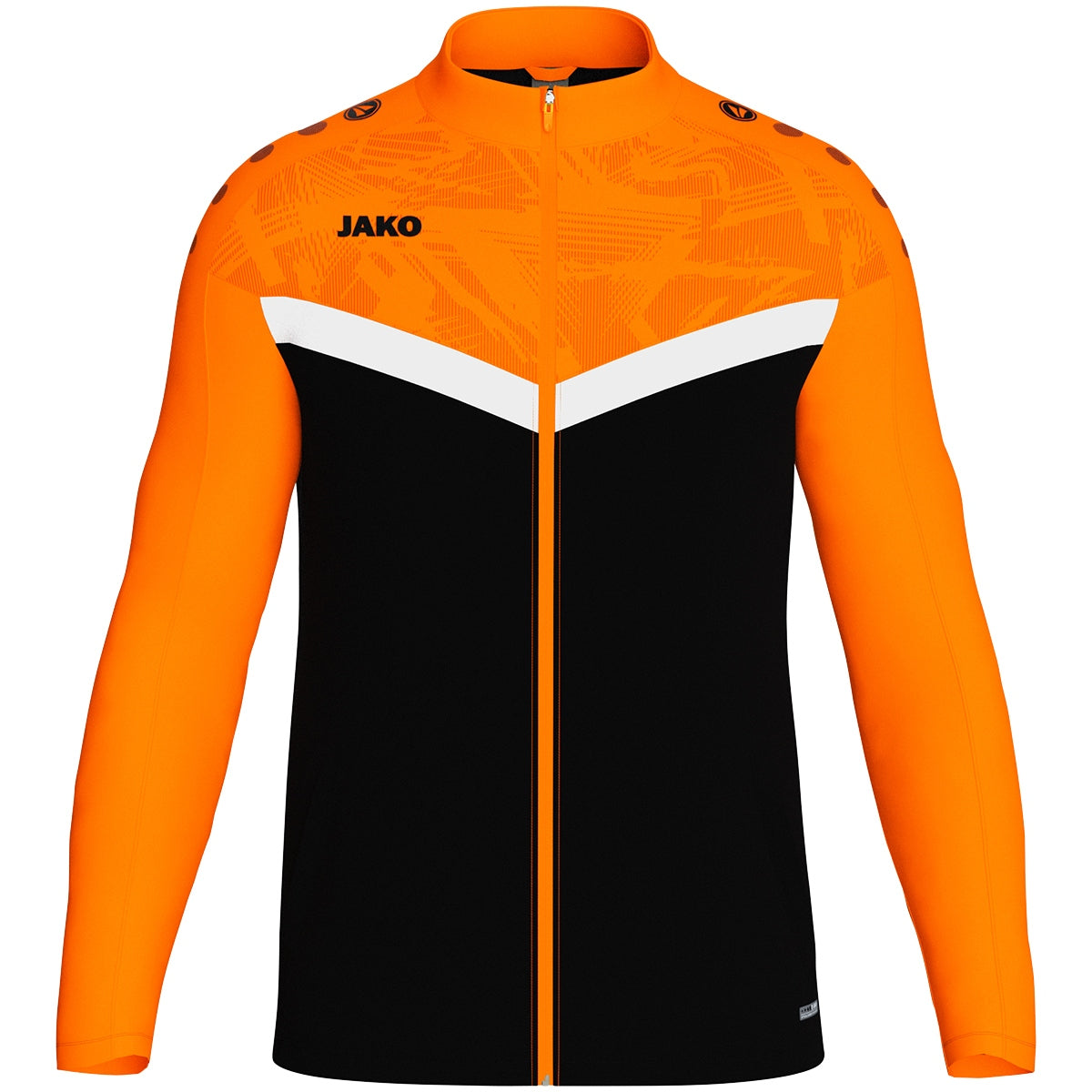 JAKO Polyesterjacke Iconic – Schwarz (807) (vorne)