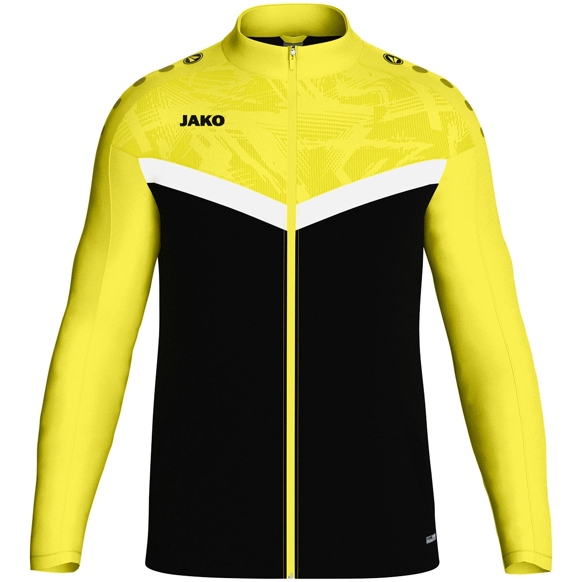 JAKO Polyesterjacke Iconic – Schwarz (808) (vorne)
