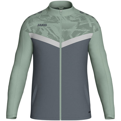 JAKO Polyesterjacke Iconic – Grau (vorne)