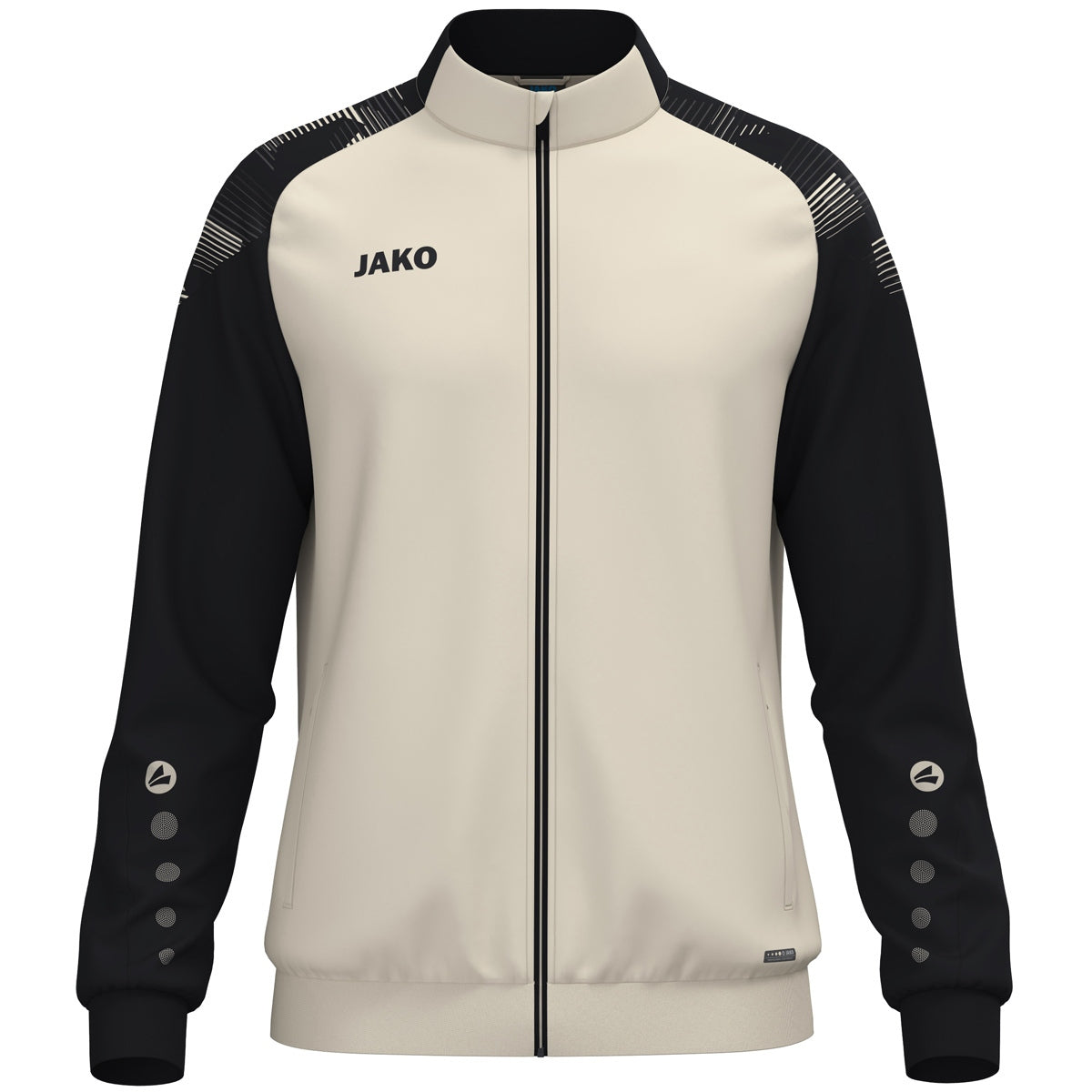 JAKO Polyesterjacke Sonic – Weiß (035) (vorne)