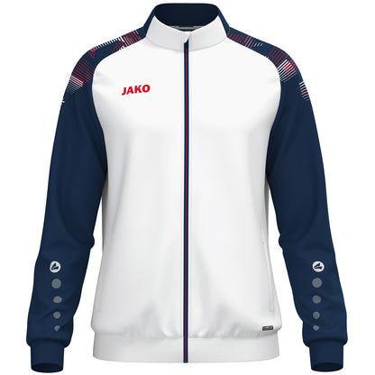 JAKO Polyesterjacke Sonic – Weiß (039) (vorne)