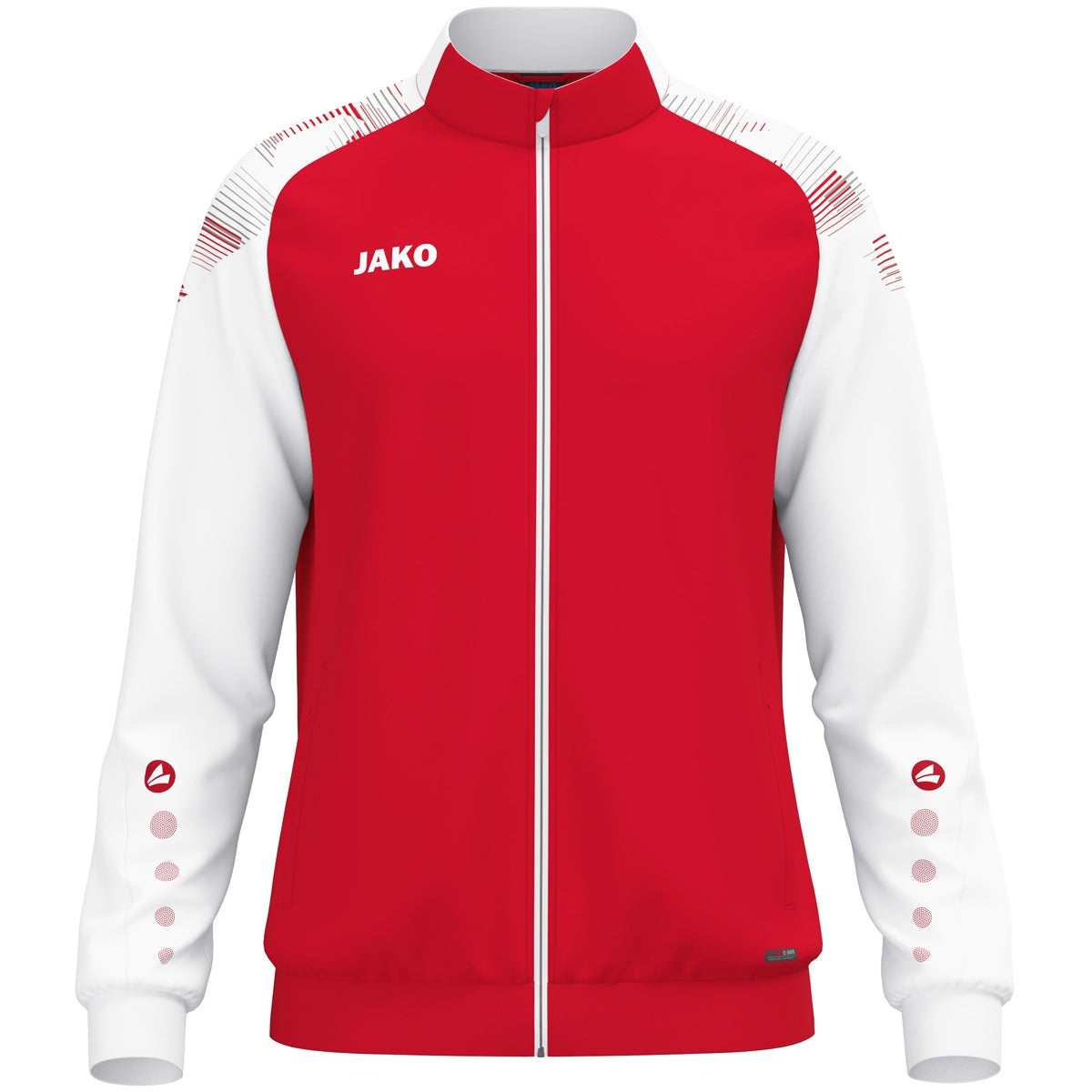 JAKO Polyesterjacke Sonic – Rot (vorne)