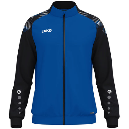 JAKO Polyesterjacke Sonic – Blau (408) (vorne)