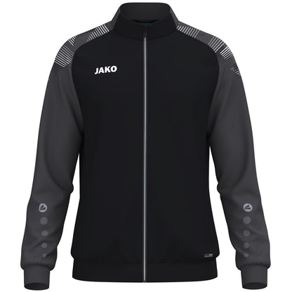 JAKO Polyesterjacke Sonic – Schwarz (801) (vorne)