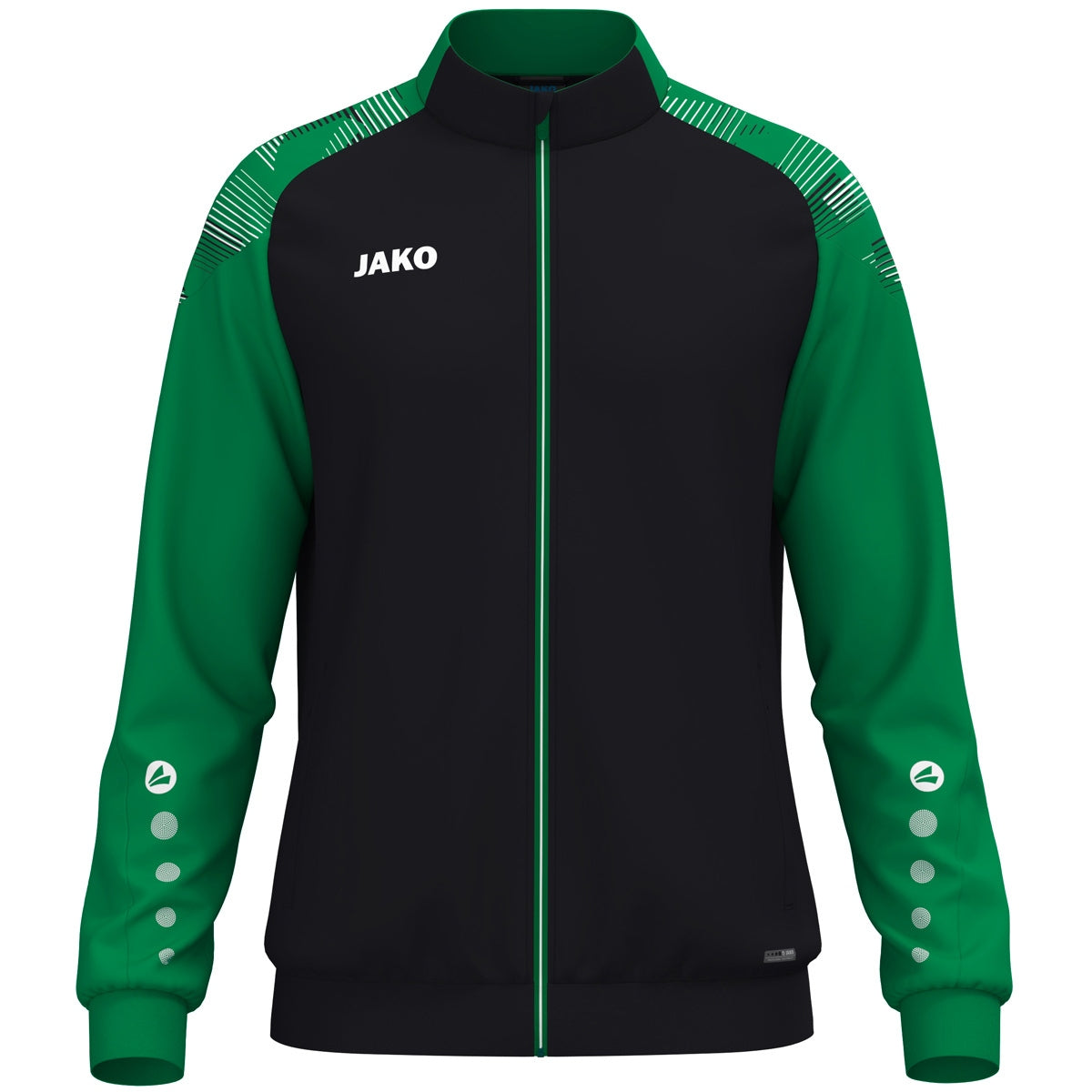 JAKO Polyesterjacke Sonic – Schwarz (827) (vorne)