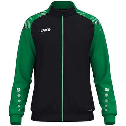 JAKO Polyesterjacke Sonic – Schwarz (827) (vorne)