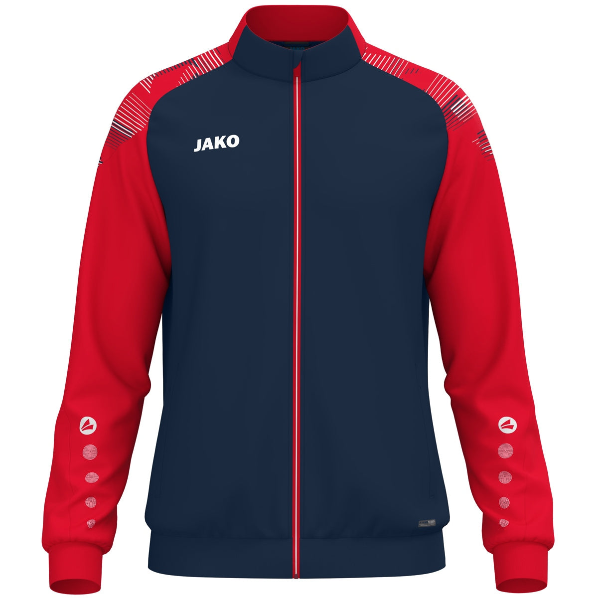 JAKO Polyesterjacke Sonic – Blau (909) (vorne)