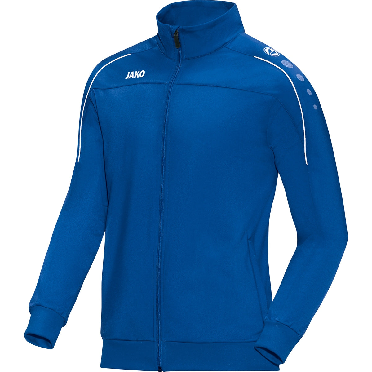 JAKO Polyesterjacke Classico – Blau (vorne)