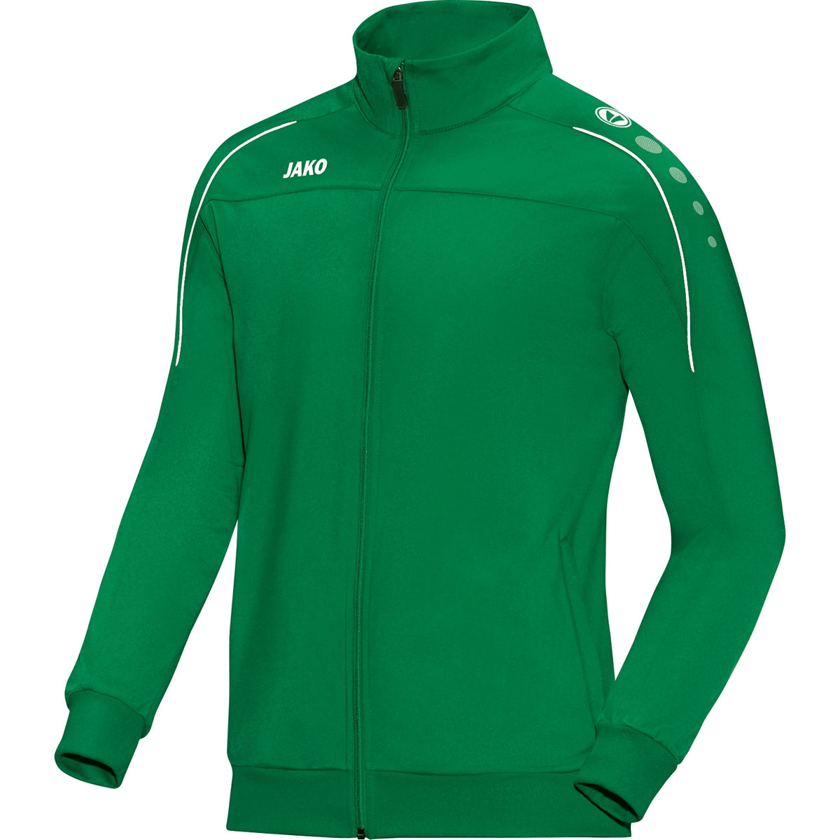 JAKO Polyesterjacke Classico – Grün (vorne)