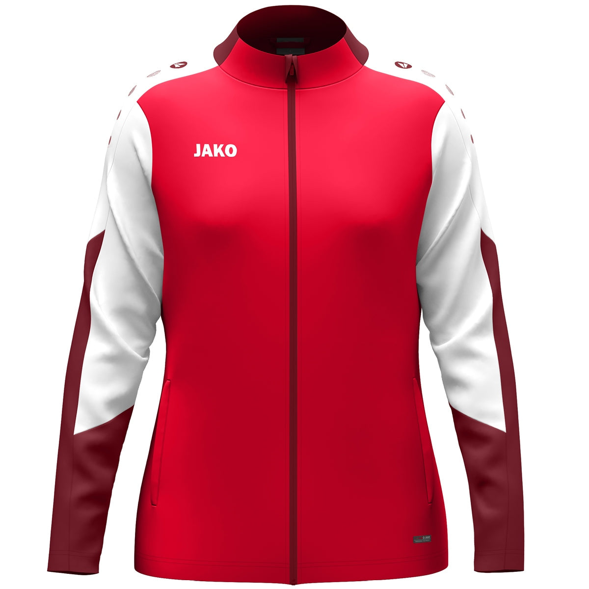 JAKO Polyesterjacke Dynamic Damen – Rot (vorne)