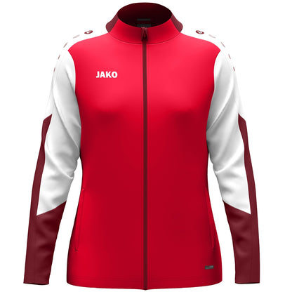 JAKO Polyesterjacke Dynamic Damen – Rot (vorne)