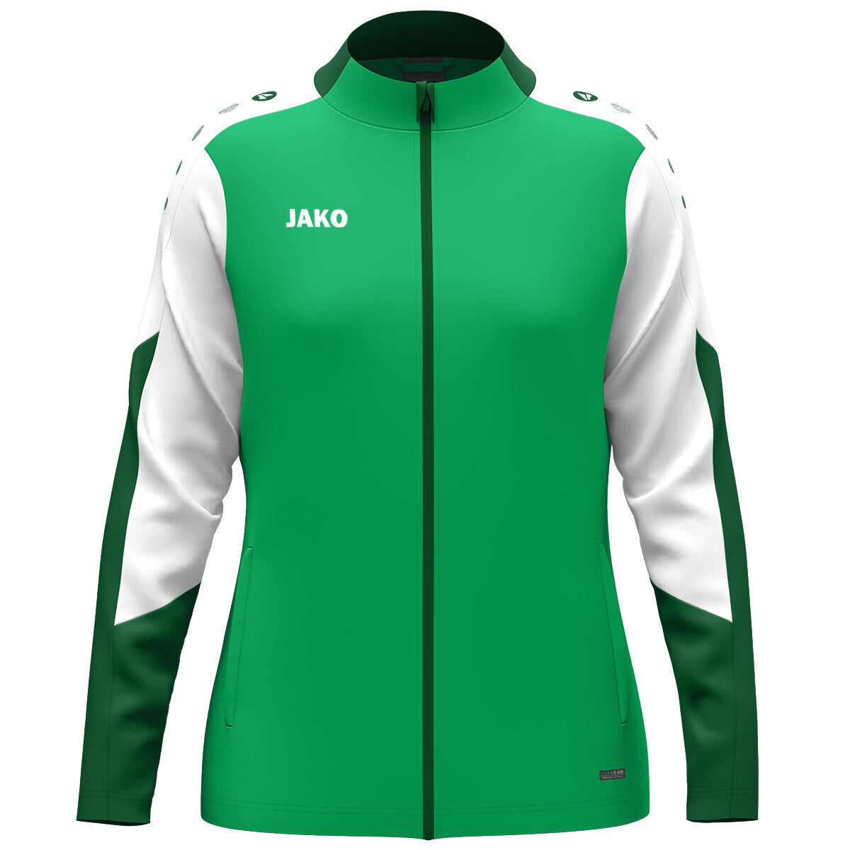 JAKO Polyesterjacke Dynamic Damen – Grün (vorne)