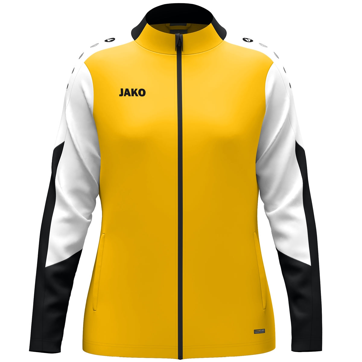 JAKO Polyesterjacke Dynamic Damen – Gelb (vorne)