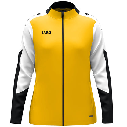 JAKO Polyesterjacke Dynamic Damen – Gelb (vorne)