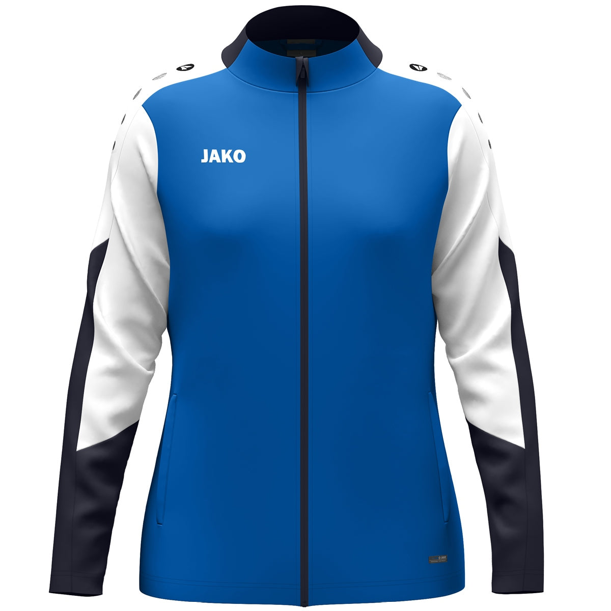 JAKO Polyesterjacke Dynamic Damen – Blau (405) (vorne)