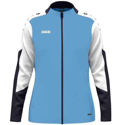 JAKO Polyesterjacke Dynamic Damen – Blau (431) (vorne)