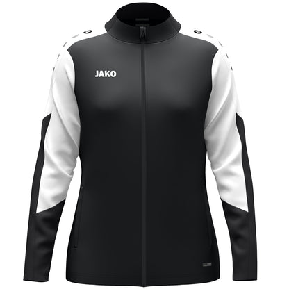 JAKO Polyesterjacke Dynamic Damen – Schwarz (vorne)