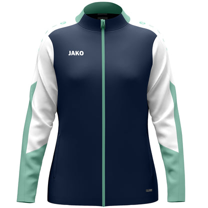 JAKO Polyesterjacke Dynamic Damen – Blau (915) (vorne)