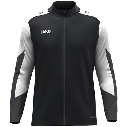 JAKO Polyesterjacke Dynamic – Schwarz (vorne)