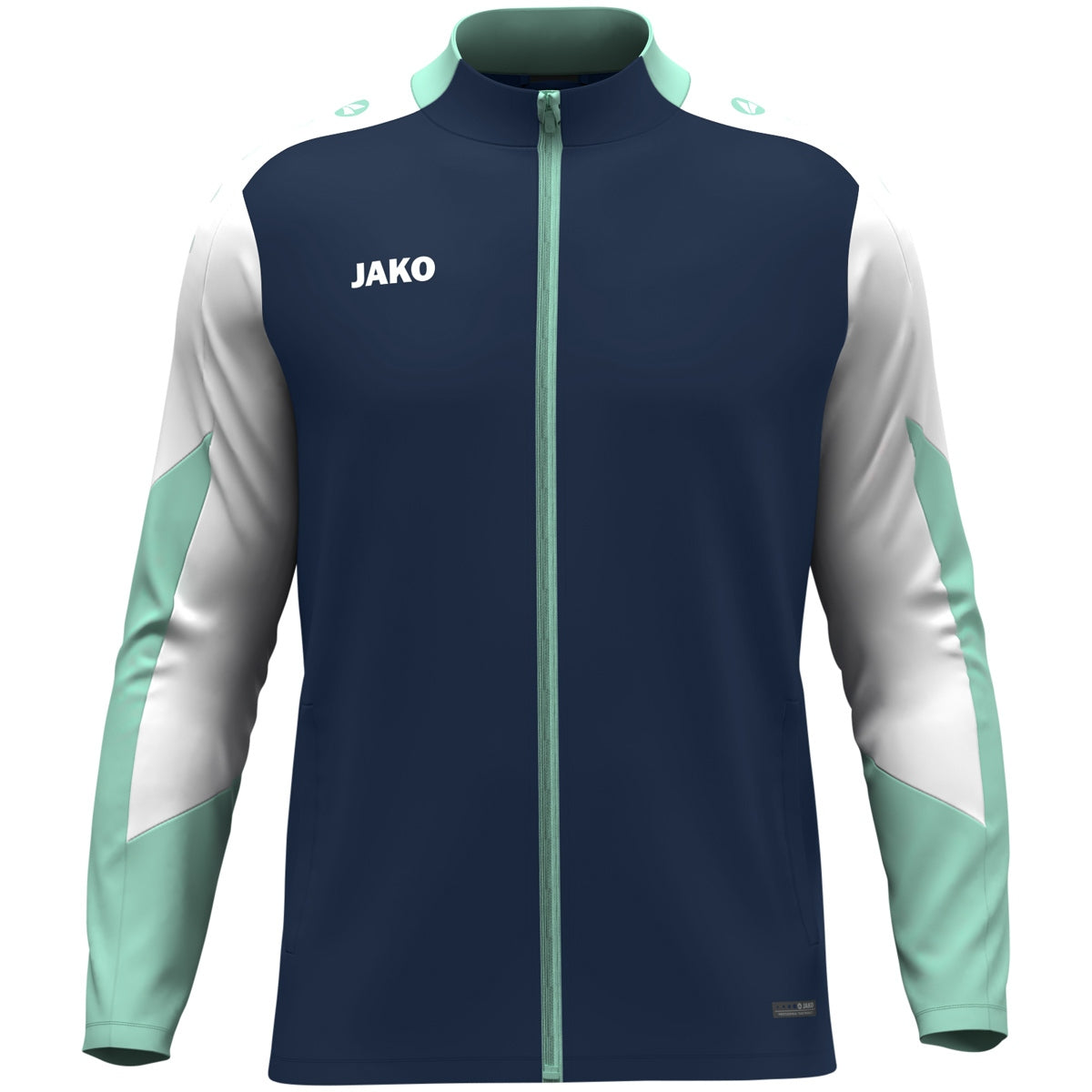 JAKO Polyesterjacke Dynamic – Blau (915) (vorne)
