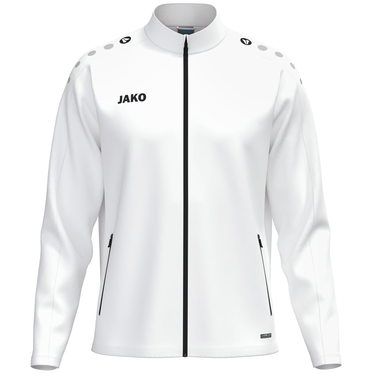 JAKO Freizeitjacke One – Weiß (vorne)