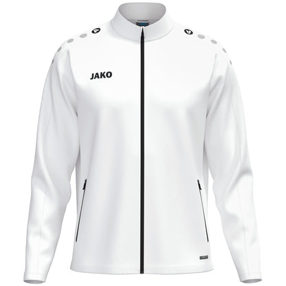 JAKO Freizeitjacke One – Weiß (vorne)