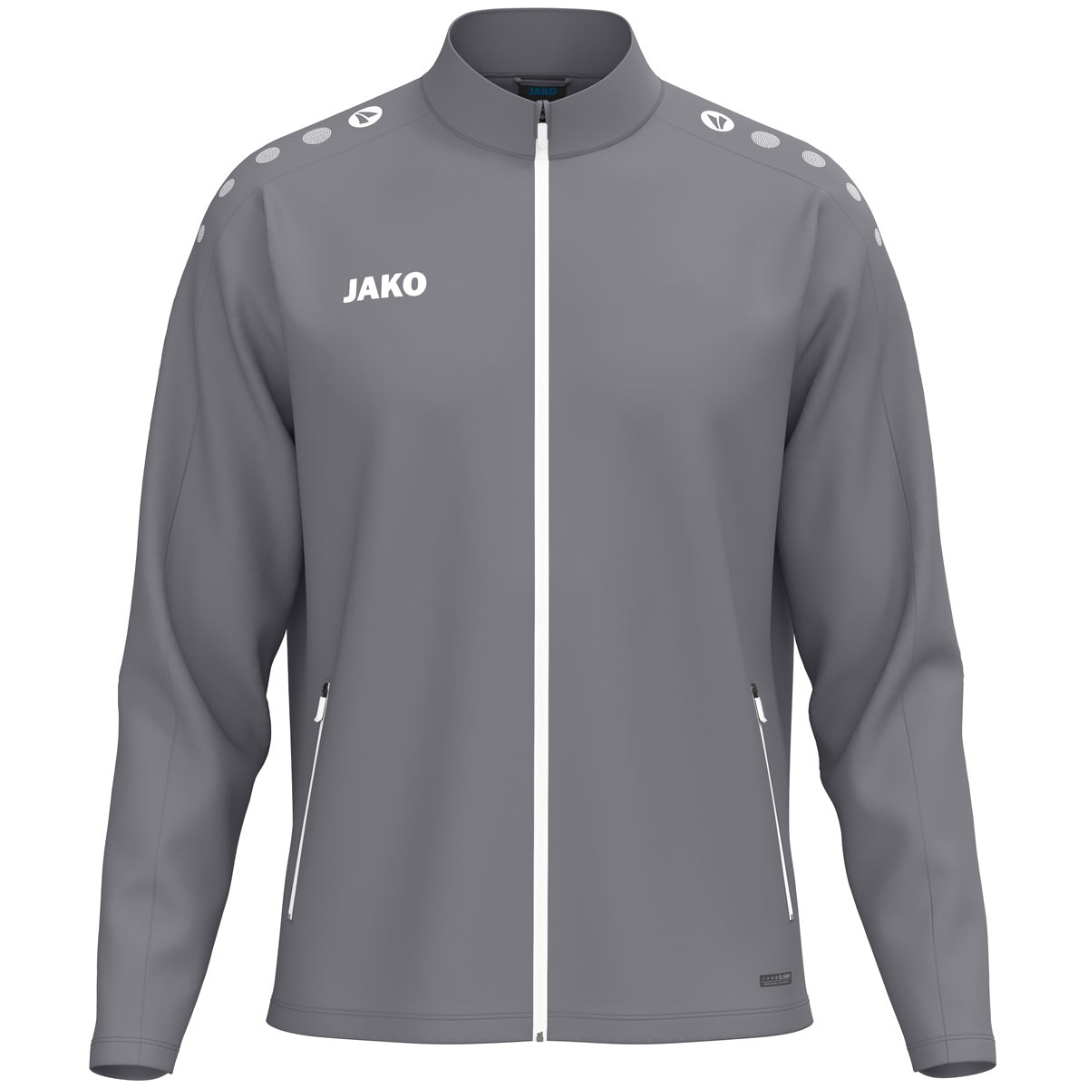 JAKO Freizeitjacke One – Grau (vorne)