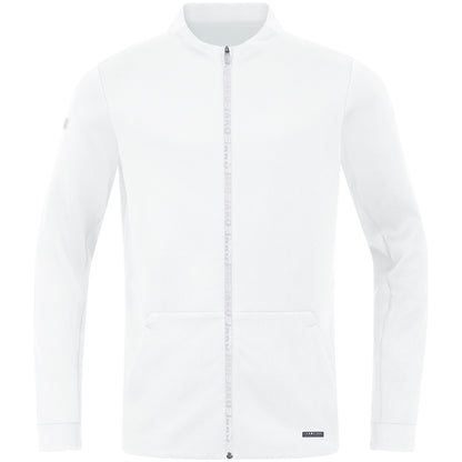 JAKO Jacke Pro Casual – Weiß (vorne)